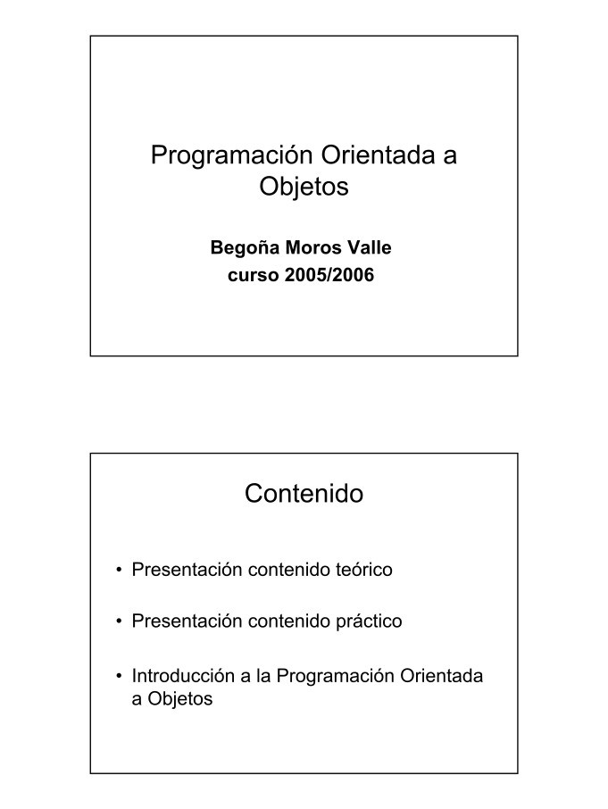 Imágen de pdf Programación Orientada a Objetos