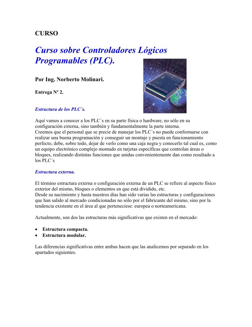 Imágen de pdf Entrega 2 - Curso sobre Controladores Lógicos Programables (PLC)