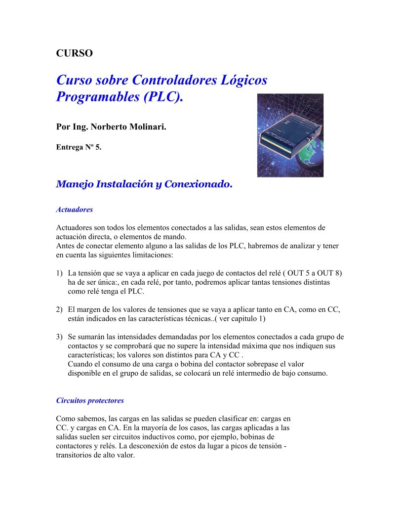 Imágen de pdf Entrega 5 - Curso sobre Controladores Lógicos Programables (PLC)