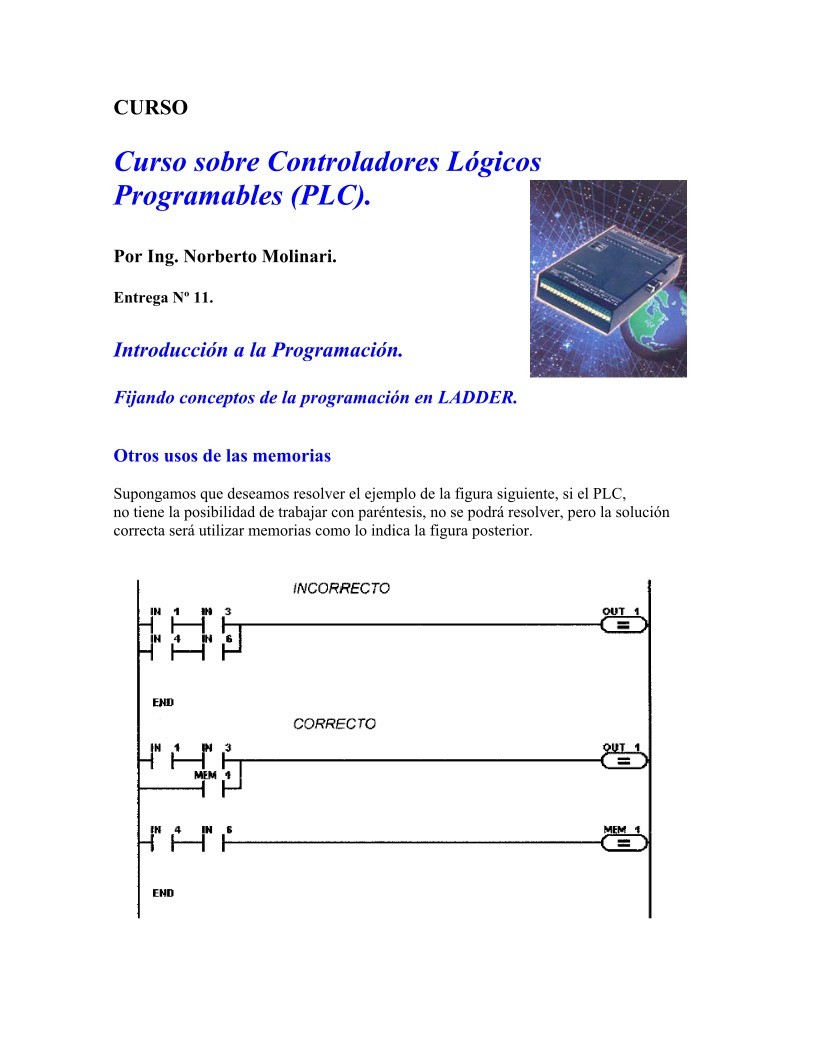 Imágen de pdf Entrega 11 - Curso sobre Controladores Lógicos Programables (PLC)