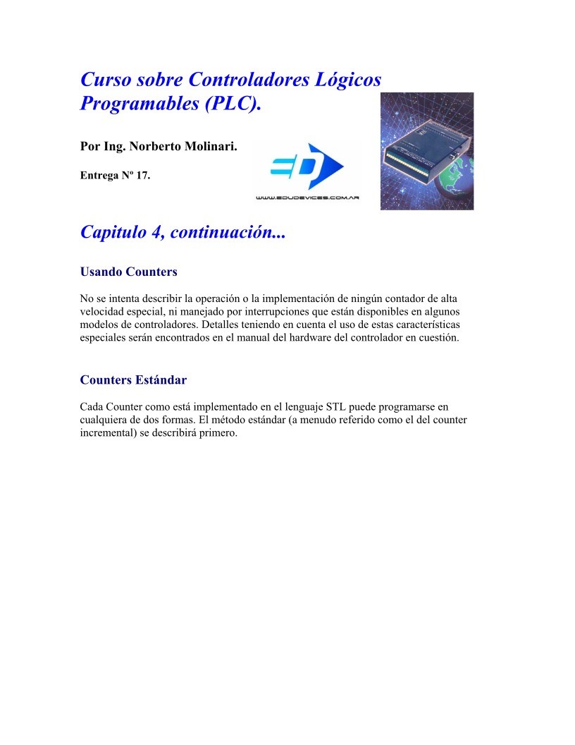 Imágen de pdf Entrega 17 - Curso sobre Controladores Lógicos Programables (PLC)