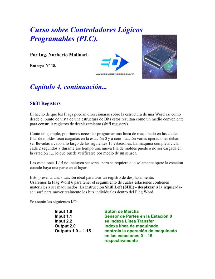Imágen de pdf Entrega 18 - Curso sobre Controladores Lógicos Programables (PLC)