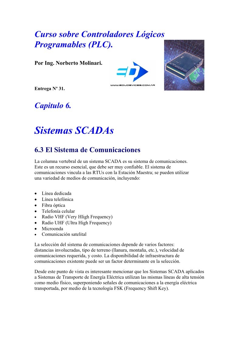 Imágen de pdf Entrega 31 - Curso sobre Controladores Lógicos Programables (PLC)
