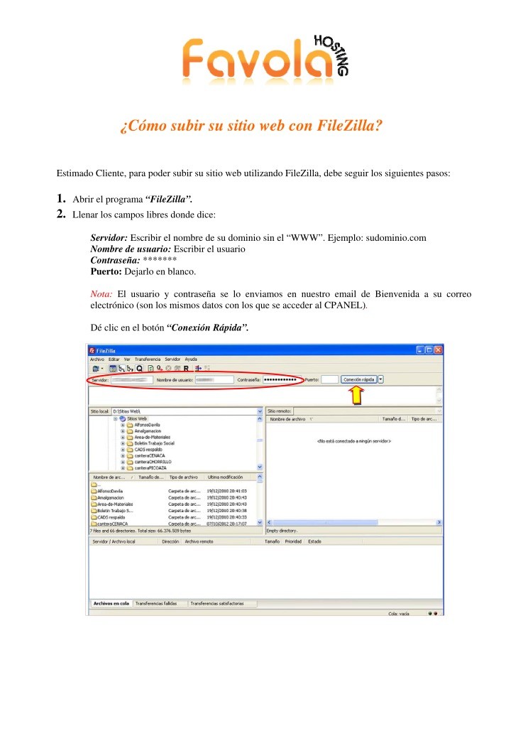 Imágen de pdf Cómo subir su sitio web en FileZilla