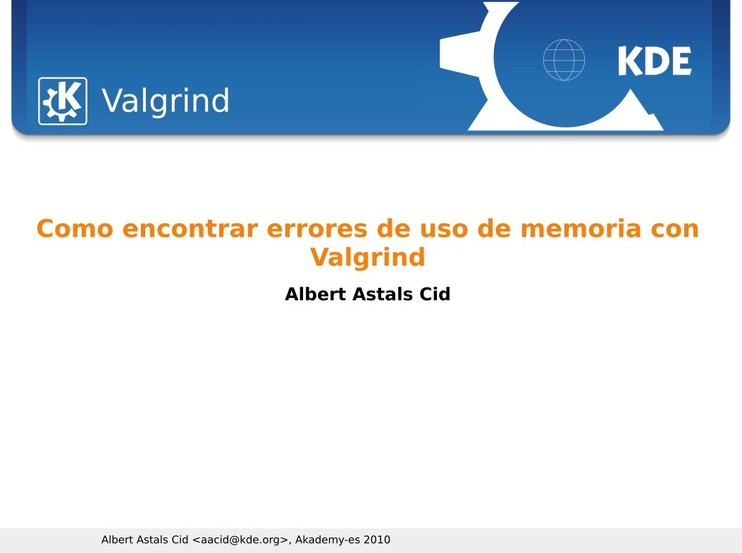 Imágen de pdf Como encontrar errores de uso de memoria con Valgrind