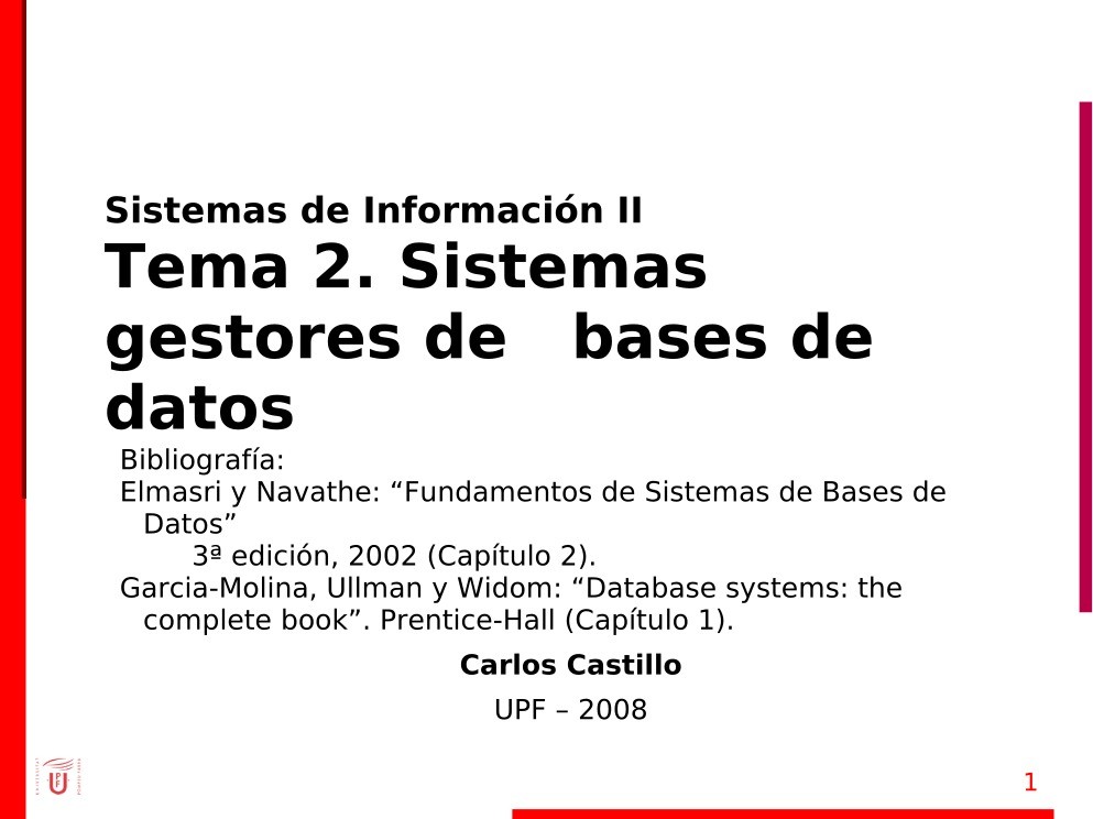 Imágen de pdf Tema 2. Sistemas gestores de bases de datos
