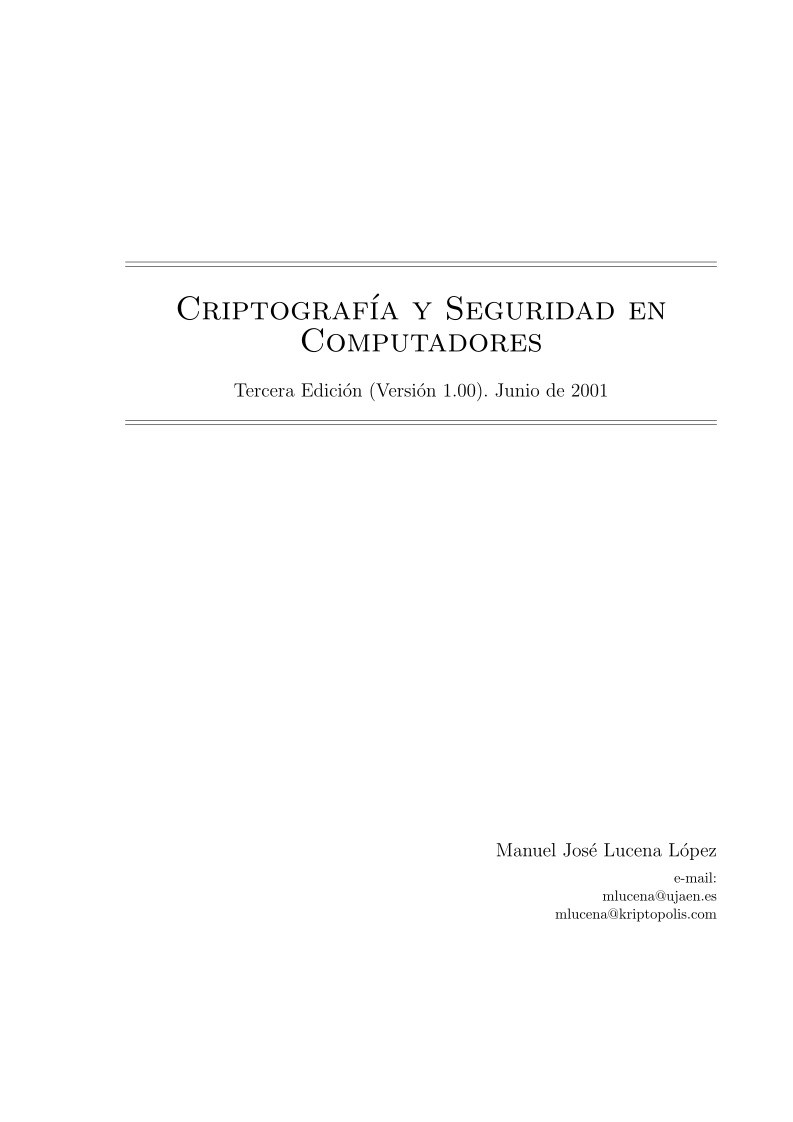 Imágen de pdf Criptografía y Seguridad en Computadores