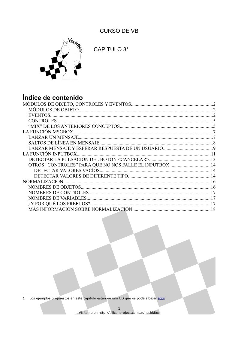 PDF de programación - CursoVB - Capítulo 3