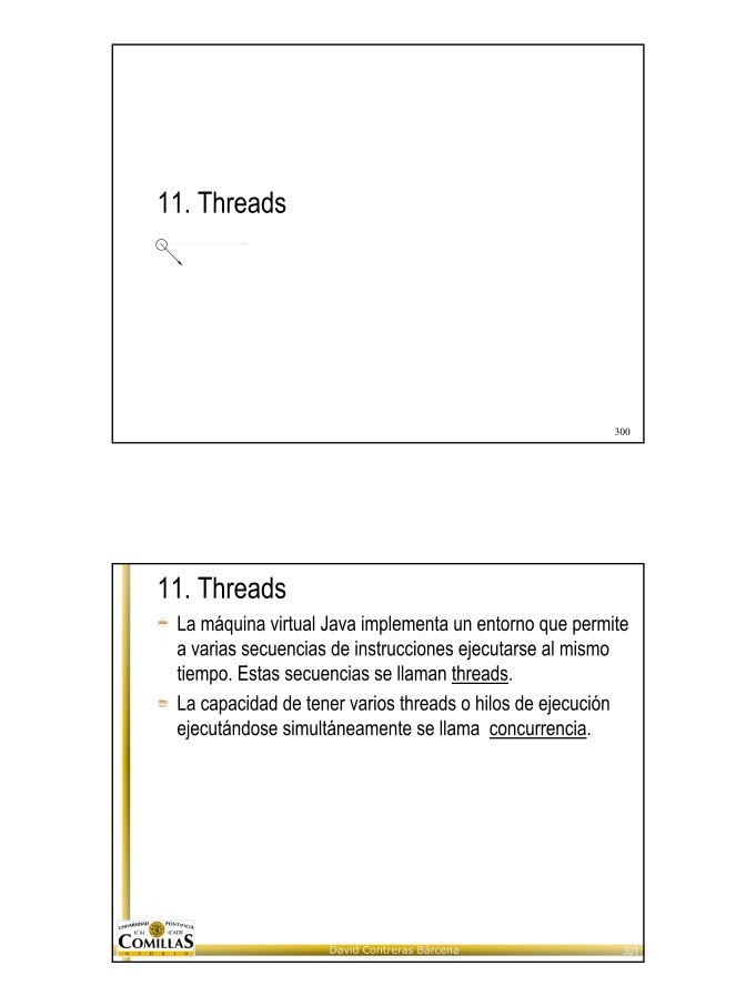 PDF de programación 11 Threads Curso De Java