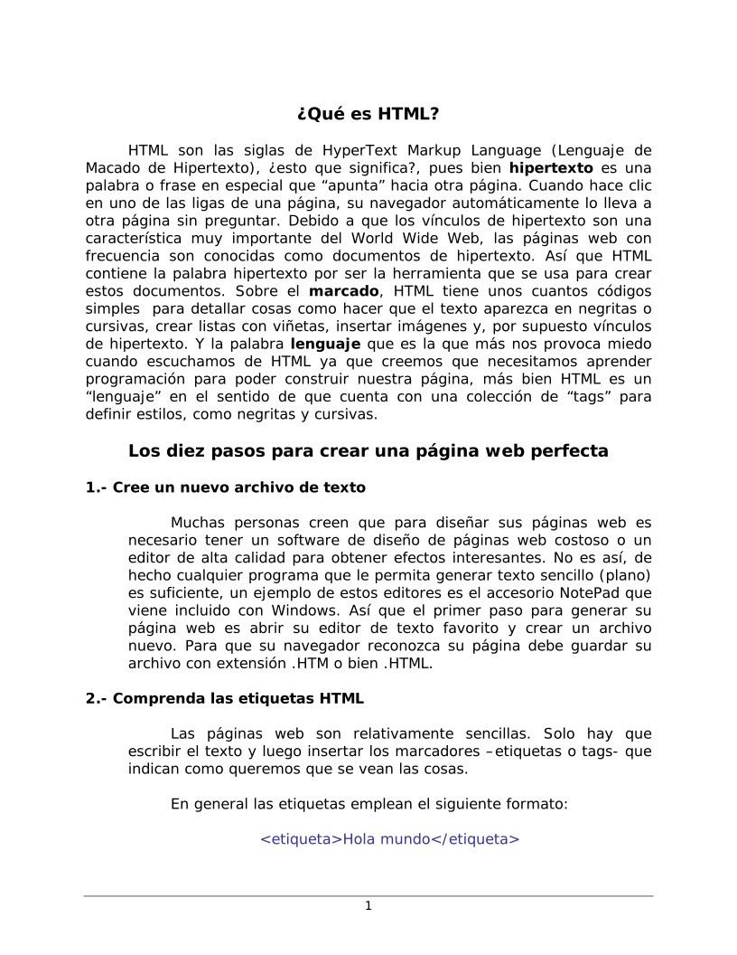 Imágen de pdf ¿Qué es HTML?