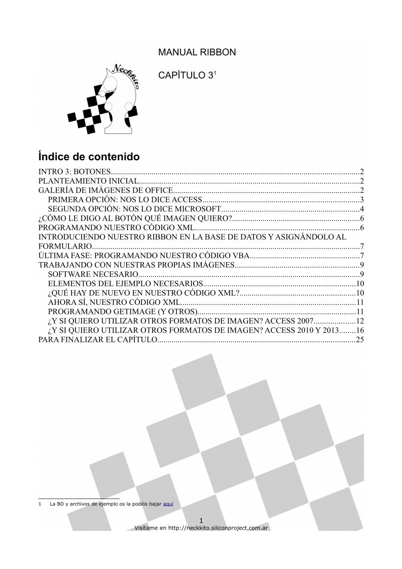 Imágen de pdf Manual de Ribbon - Capítulo 3