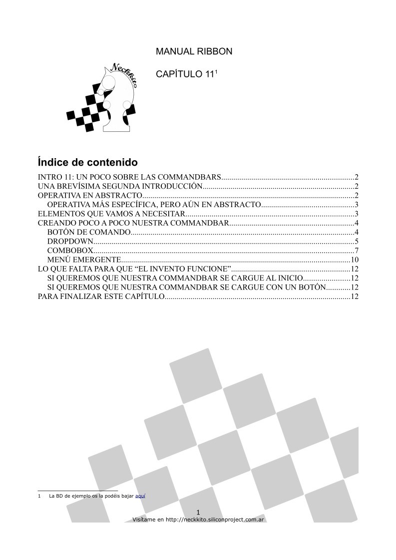 Imágen de pdf Manual de Ribbon - Capítulo 11