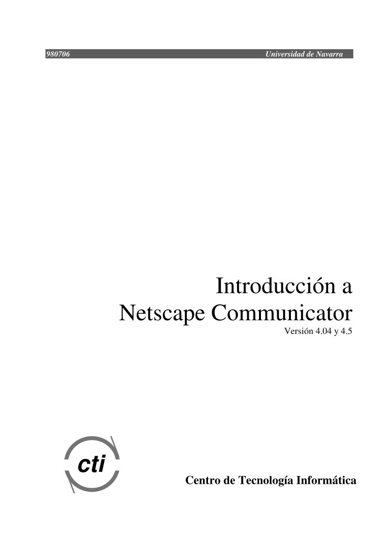 Imágen de pdf Introducción a Netscape Communicator