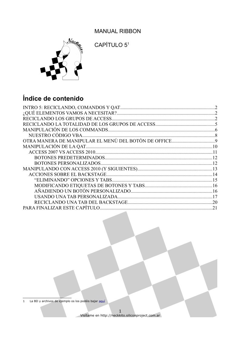 Imágen de pdf Manual Ribbon - Capítulo 5
