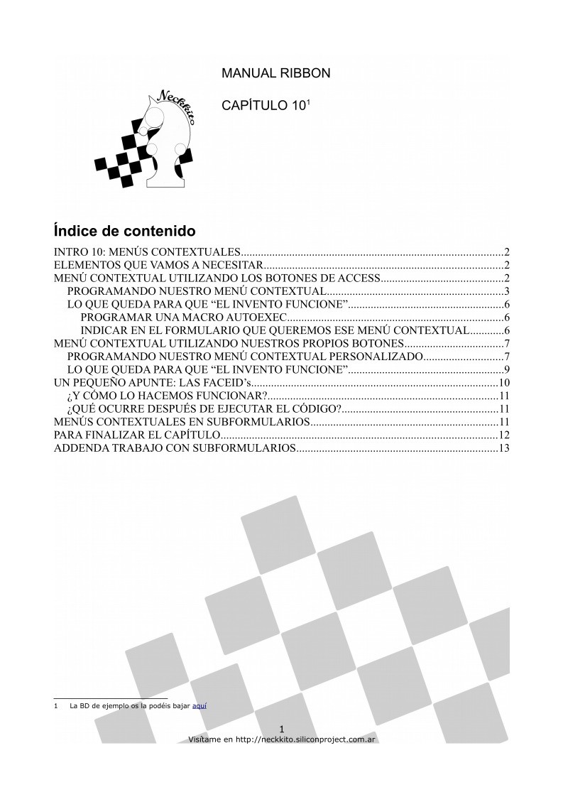 Imágen de pdf Manual de Ribbon - Capítulo 10
