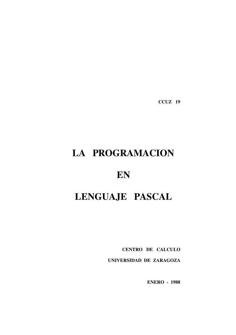 Imágen de pdf La programación en lenguaje Pascal