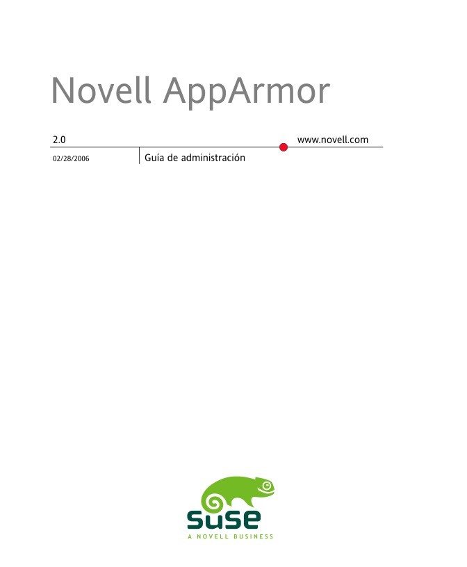 Imágen de pdf Guía de administración de Novell AppArmor 2.0