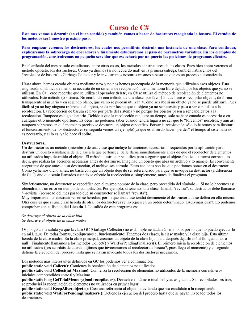 Imágen de pdf Curso de C# - artículo 6