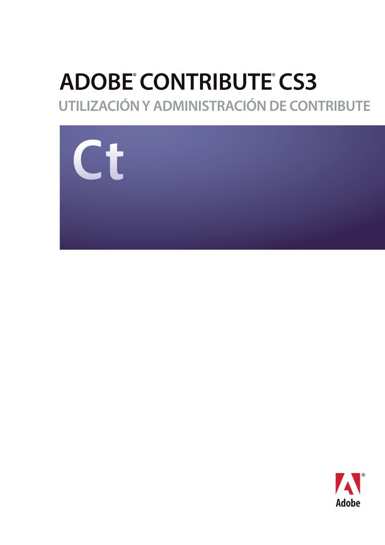 Imágen de pdf Adobe Contribute CS3 - 	UTILIZACIÓN Y ADMINISTRACIÓN DE CONTRIBUTE