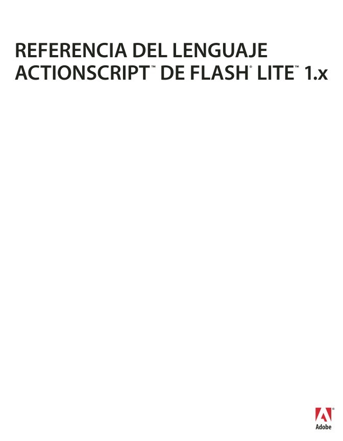 Imágen de pdf REFERENCIA DEL LENGUAJE ACTIONSCRIPT DE FLASH LITE 1.x