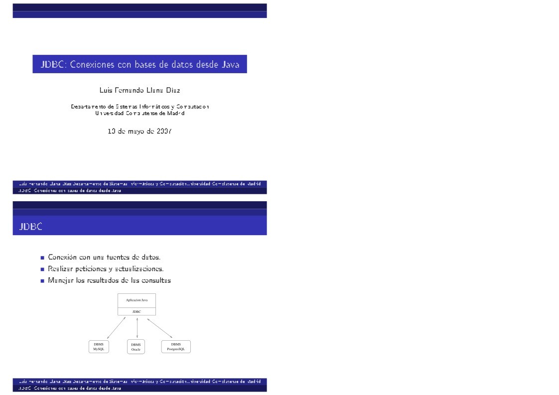 Imágen de pdf JDBC: Conexiones con bases de datos desde Java