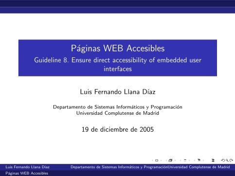 Imágen de pdf Páginas WEB Accesibles - Guideline 8. Ensure direct accessibility of embedded user interfaces