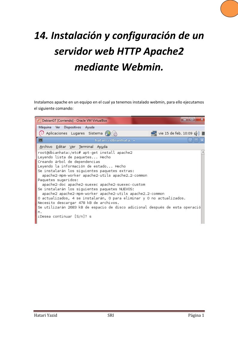 Imágen de pdf 14 instalación y configuración de un servidor web http apache2 mediante Webmin