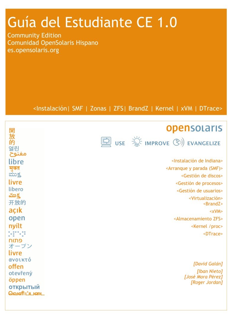 Imágen de pdf OpenSolaris - Guía del Estudiante CE 1.0