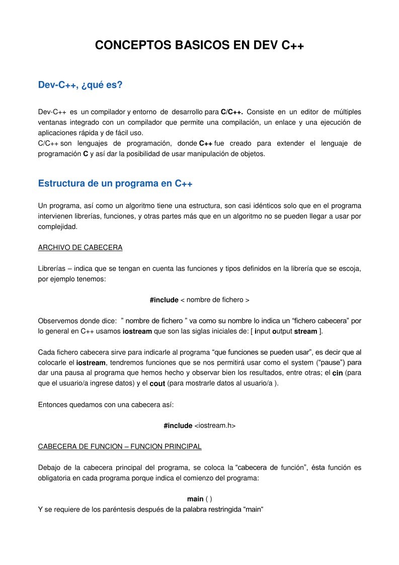 Imágen de pdf Conceptos básicos en Dev C++