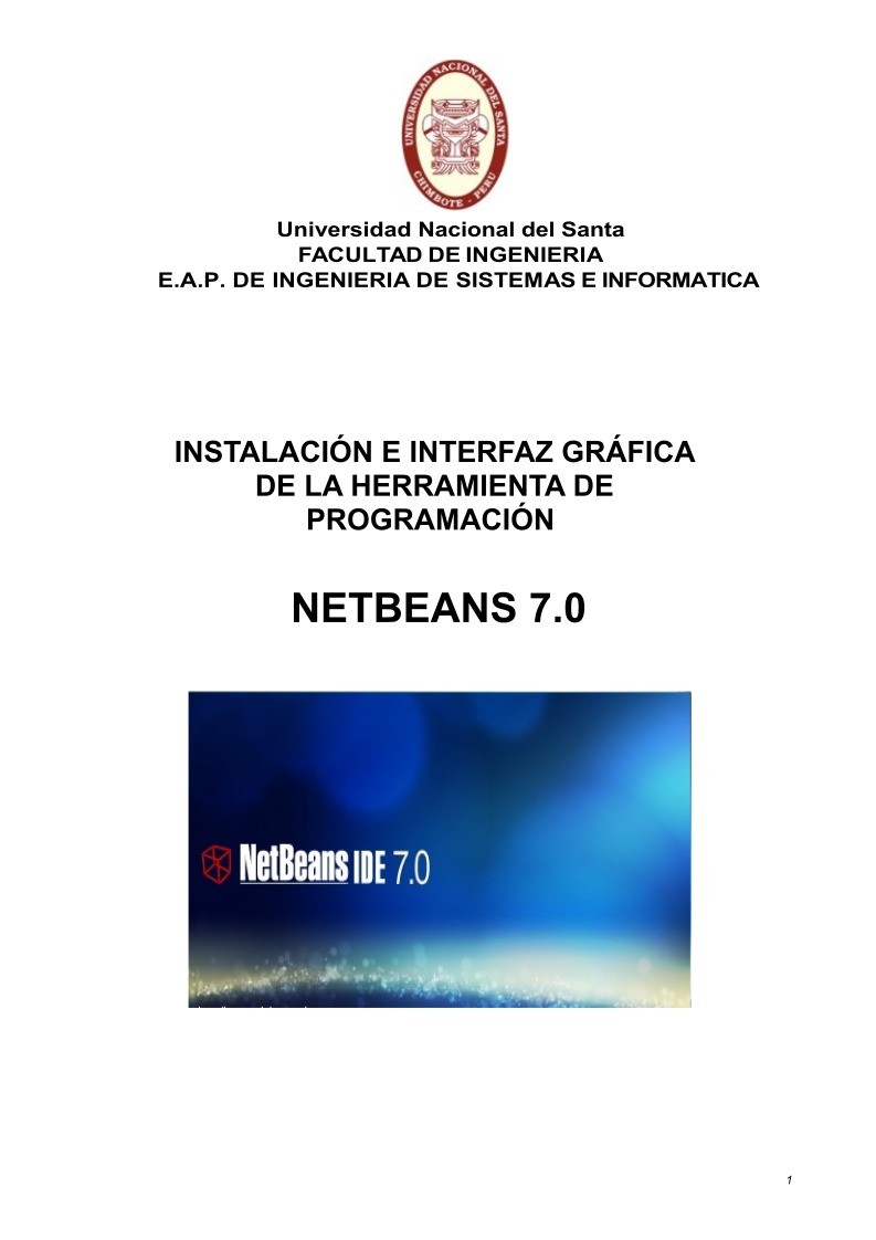 Imágen de pdf INSTALACIÓN E INTERFAZ GRÁFICA DE LA HERRAMIENTA DE PROGRAMACIÓN NETBEANS 7.0