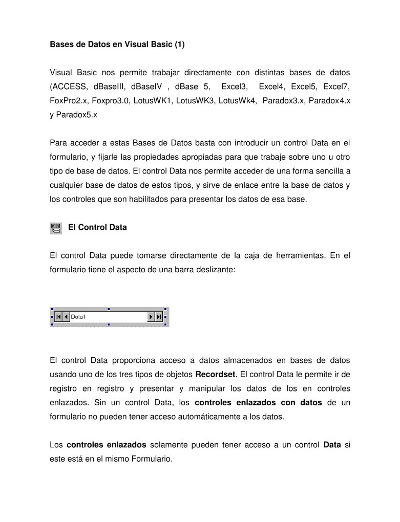 Imágen de pdf Bases de Datos en Visual Basic