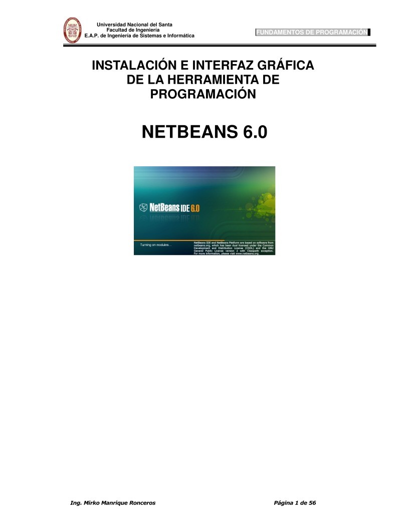 Imágen de pdf INSTALACIÓN E INTERFAZ GRÁFICA DE LA HERRAMIENTA DE PROGRAMACIÓN NETBEANS 6.0