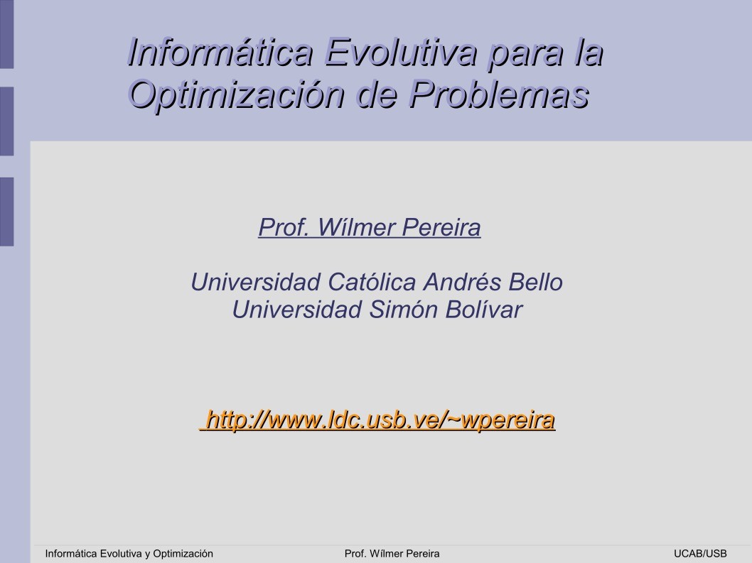 Imágen de pdf Informática Evolutiva para la Optimización de Problemas