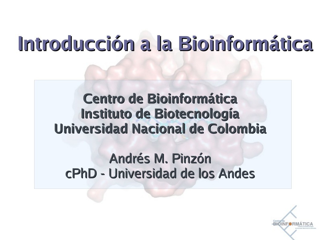 Imágen de pdf Introducción a la Bioinformática