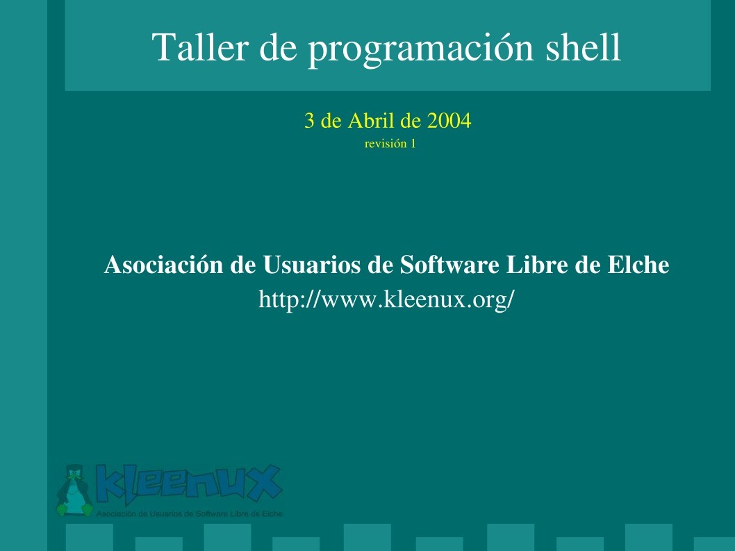 Imágen de pdf Taller de programación shell