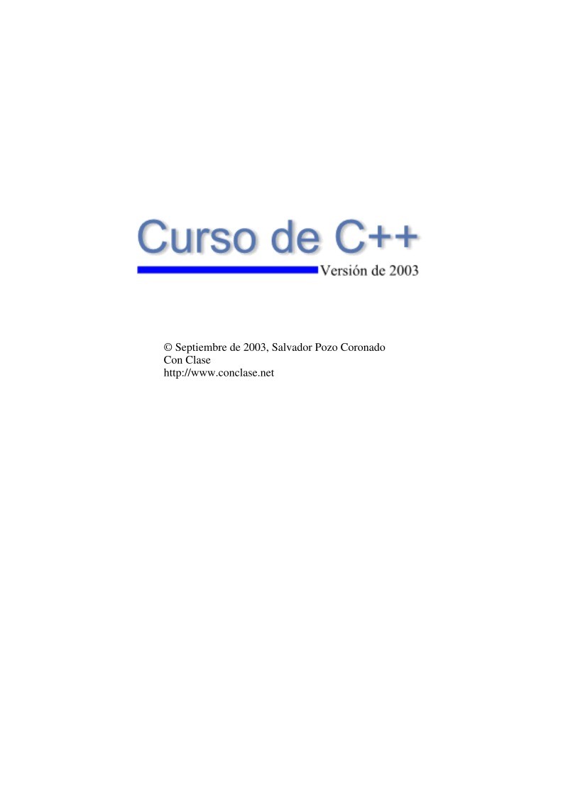 Imágen de pdf Curso de C++