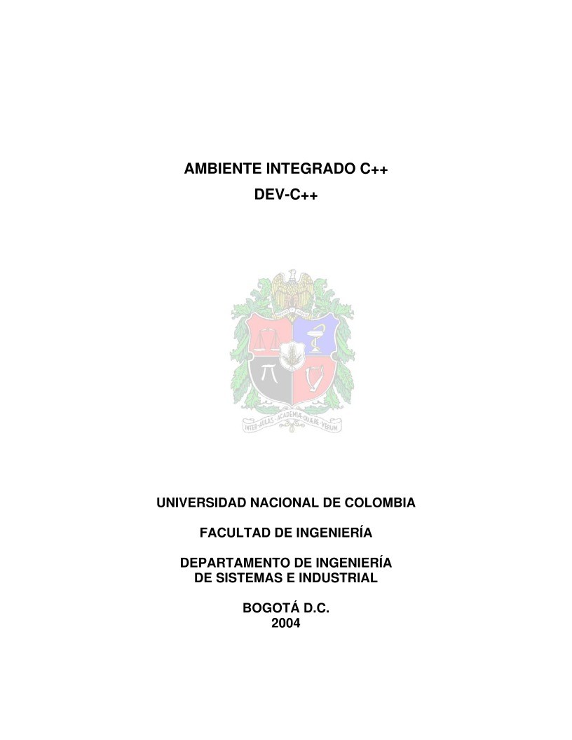 Imágen de pdf AMBIENTE INTEGRADO C++ DEV-C++