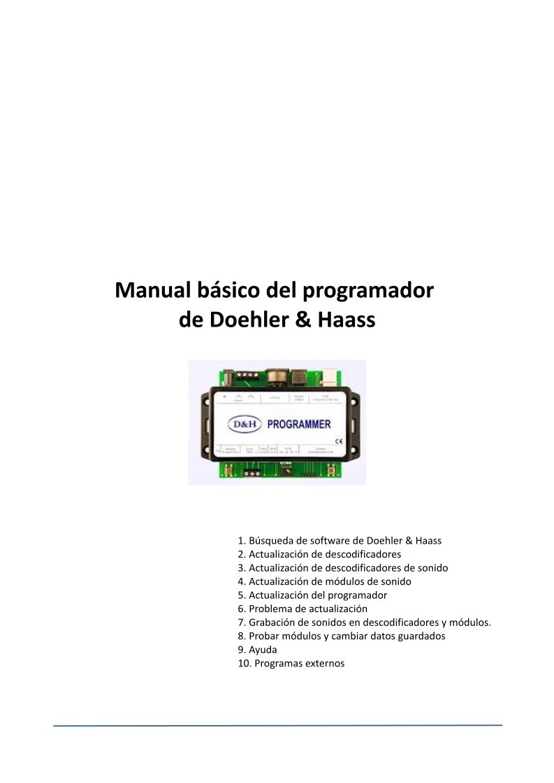 Imágen de pdf Manual bsico del programador de Doehler & Haass