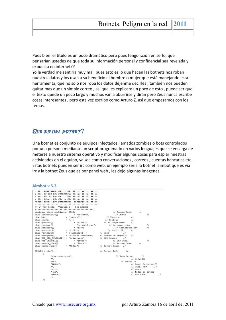 Imágen de pdf Botnets. Peligro en la red