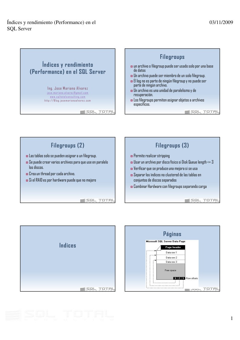 PDF de programación - Arquitectura rendimiento y performance - Tuning ...