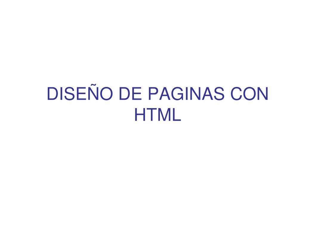 Imágen de pdf DISEÑO DE PAGINAS CON HTML