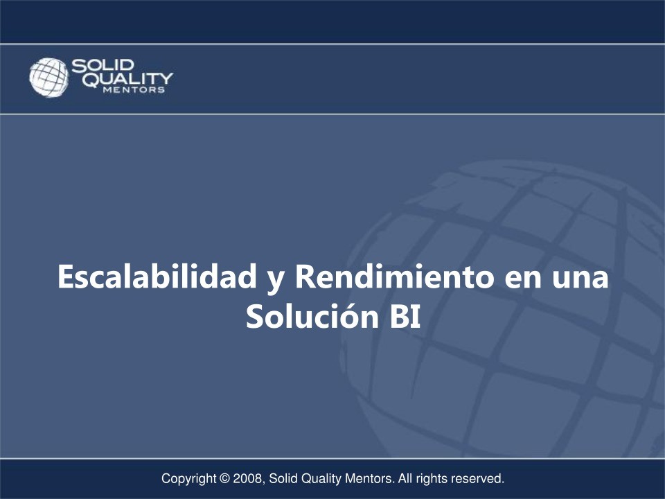 Imágen de pdf Escalabilidad y Rendimiento en una Solución BI