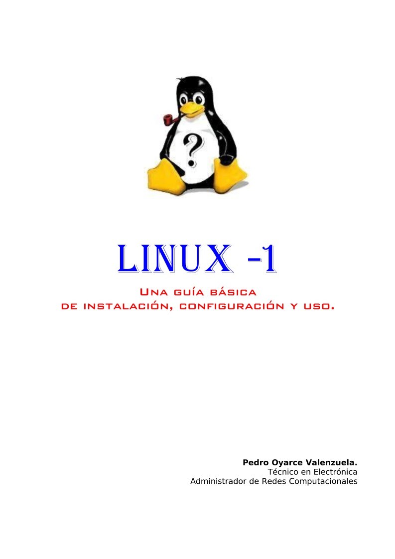 Imágen de pdf Linux 1 - Una guía básica de instalación, configuración y uso
