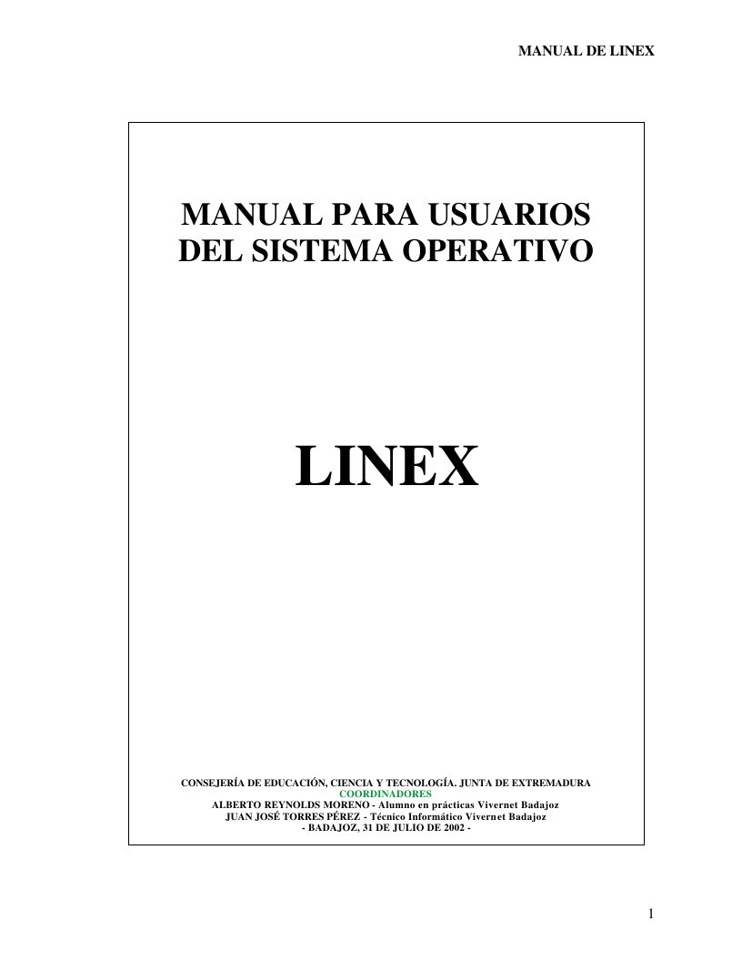 Imágen de pdf MANUAL PARA USUARIOS DEL SISTEMA OPERATIVO LINEX