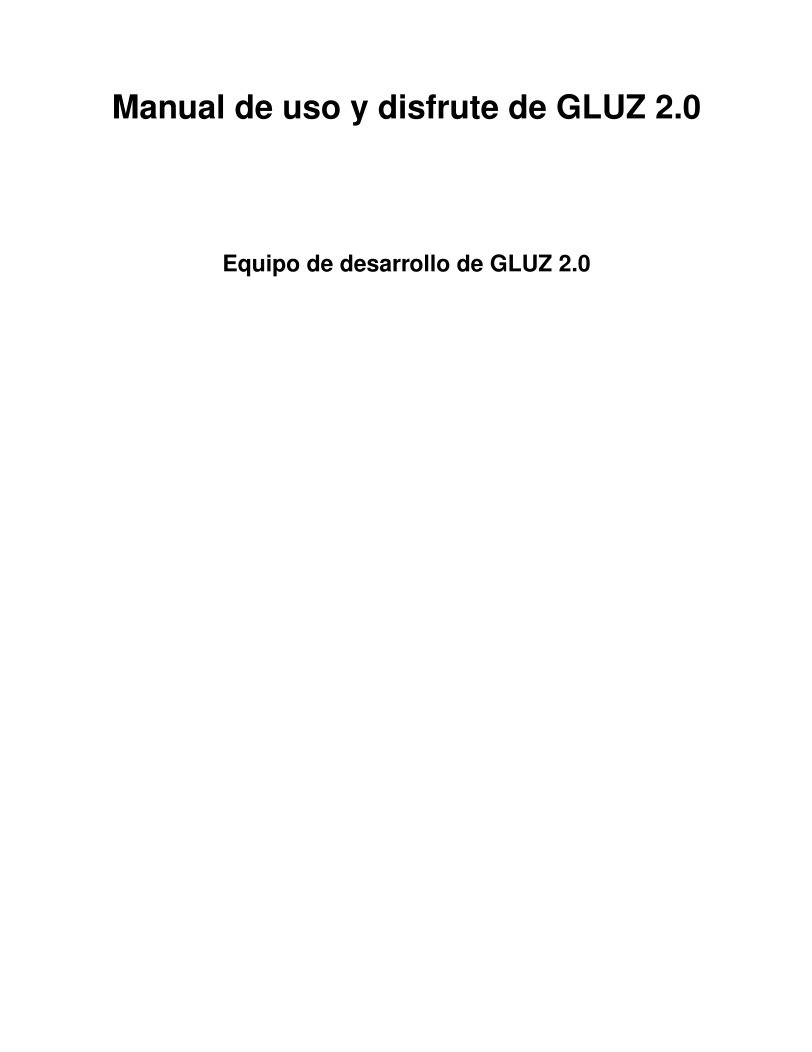 Imágen de pdf Manual de uso y disfrute de GLUZ 2.0