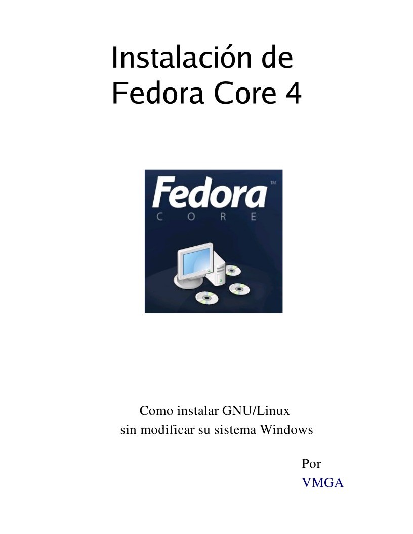 Imágen de pdf Instalación de Fedora Core 4