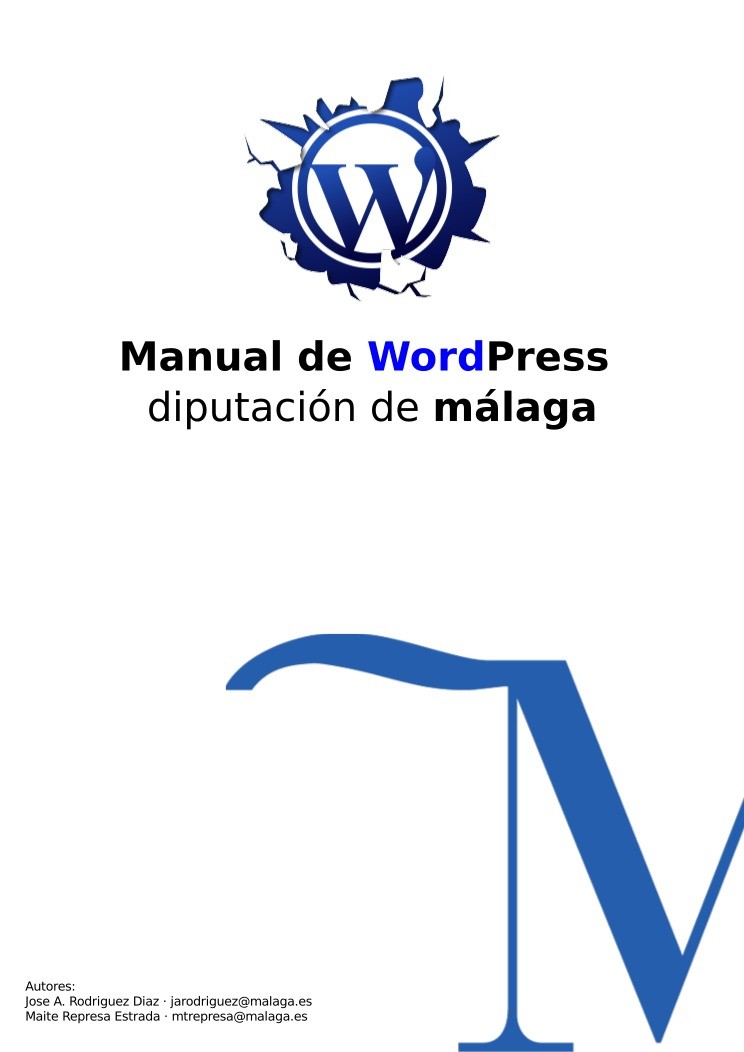 Imágen de pdf Manual de Wordpress - diputación de málaga
