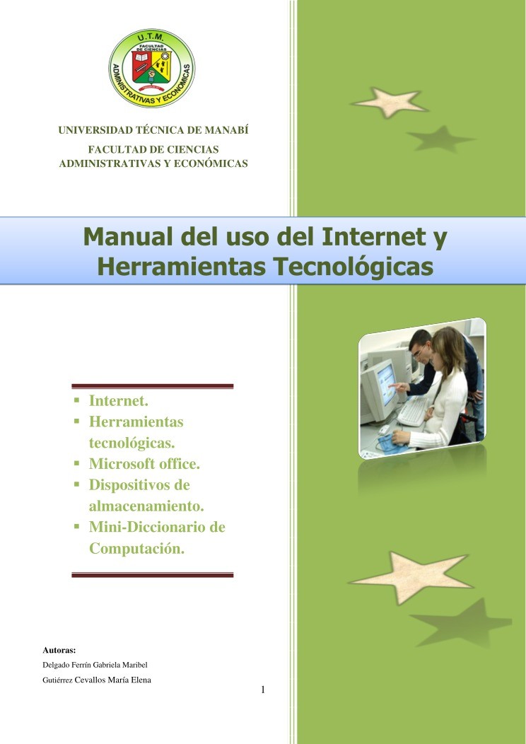 Imágen de pdf Manual del uso del Internet y Herramientas Tecnológicas