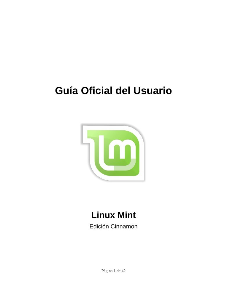 Imágen de pdf Guía Oficial del Usuario Linux Mint