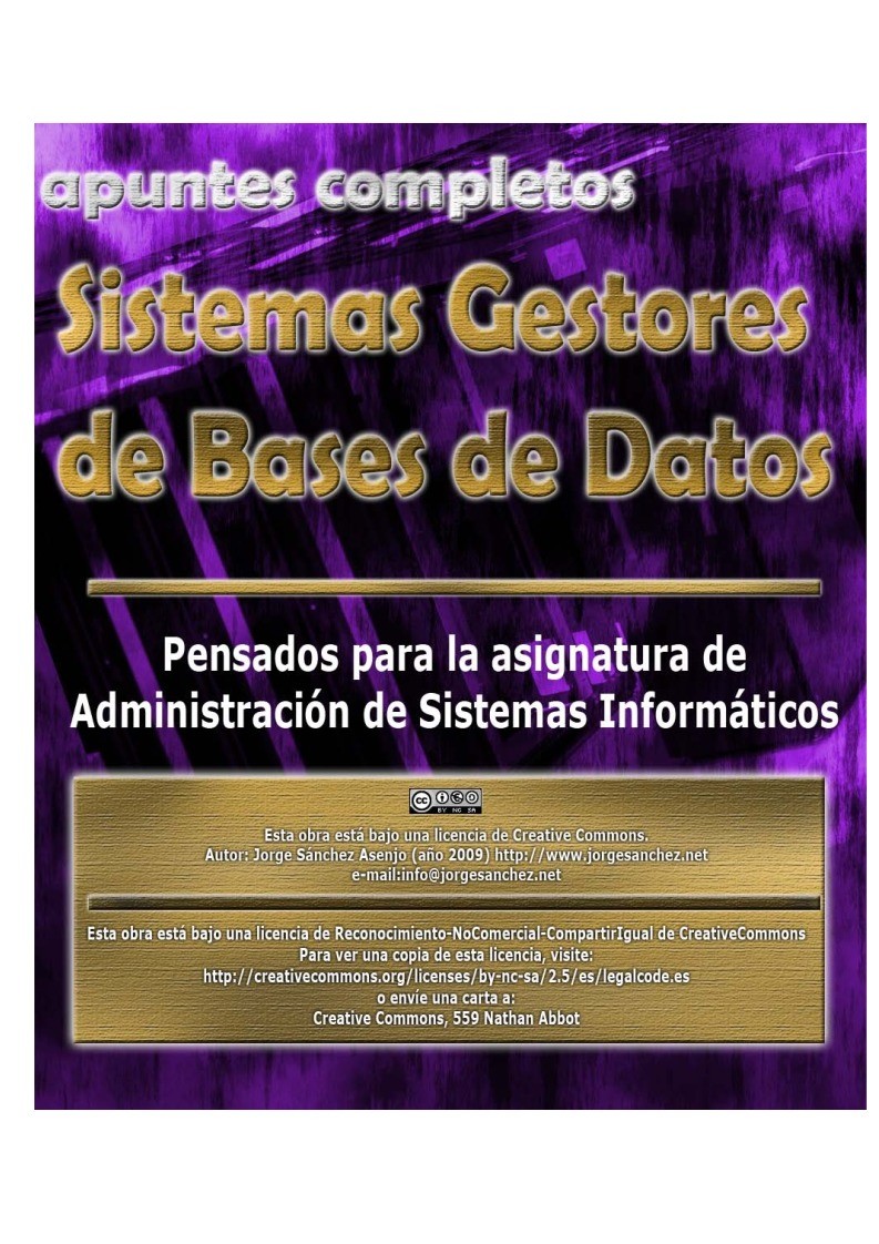 PDF de programación - Sistemas gestores de Bases de Datos